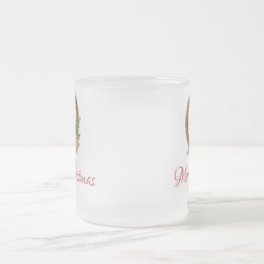 Cute nest kermas matglas koffiemok (Center)