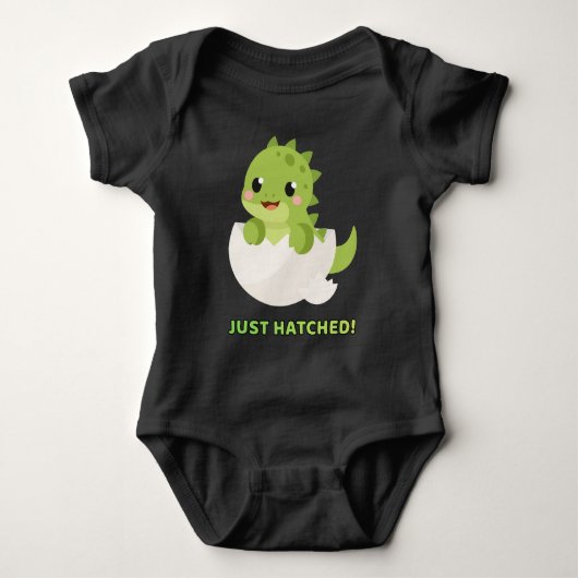 Cute Net Uitgekomen Baby Dinosaur T-Shirt (Voorkant)