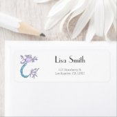 Cute Neuron Cartoon Persoonlijk retouradres Etiket (Insitu)