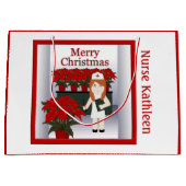 Cute Neurse 5 grote kerstcadeau Groot Cadeauzakje (Voorkant)