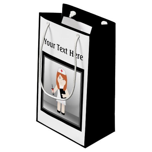 Cute Neurse 5 Med Small Bag Klein Cadeauzakje (Achterkant Gekanteld)