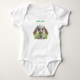 Cute Neutral Bunny Newborn Baby Bodysuit