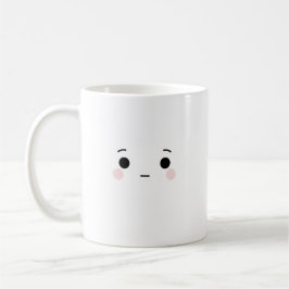 Cute Neutral Face Mug Minimal Coffee Cup Koffiemok