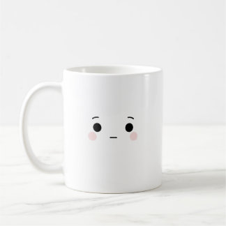 Cute Neutral Face Mug Minimal Coffee Cup Koffiemok