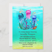 Cute Neutral Underwater Jelly Fish Baby shower Kaart (Voorkant)