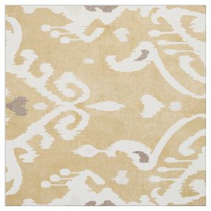 Cute neutrale gele beige ikat tribale patronen stof