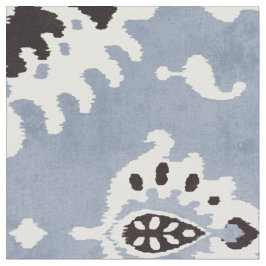 Cute neutrale grijze blauwe ikat tribale patronen stof