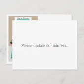 Cute New Address Announcement Briefkaart (Voorkant / Achterkant)