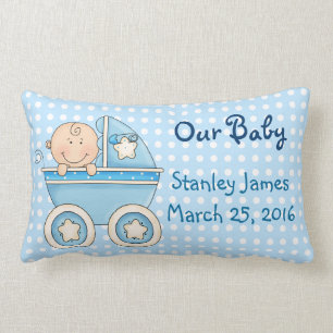 Cute New Baby Boy Pillow Kussen