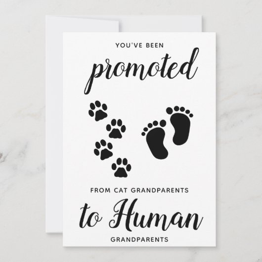 Cute New Grandparent Pregnancy Announge Kaart (Voorkant)