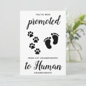 Cute New Grandparent Pregnancy Announge Kaart (Staand voorkant)