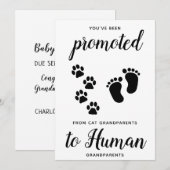 Cute New Grandparent Pregnancy Announge Kaart (Voorkant / Achterkant)