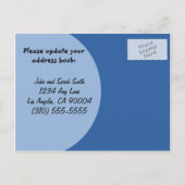 Cute New Home Funny Penguin Address Change Moving Aankondigingskaart (Achterkant)