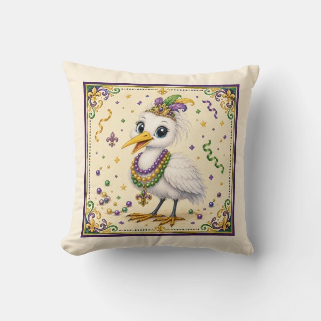 Cute New Orleans Reiger Worpillow Kussen (Voorkant)
