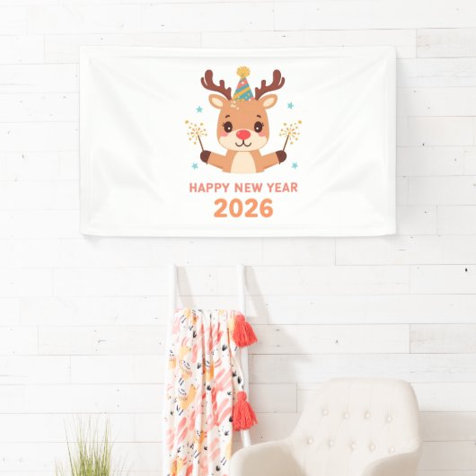 cute new year party banner 2026 (Insitu)