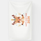 cute new year party banner 2026 (Verticaal)