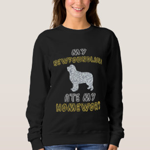 Cute Newfie   Mijn Newfoundland Ate My Homework Trui