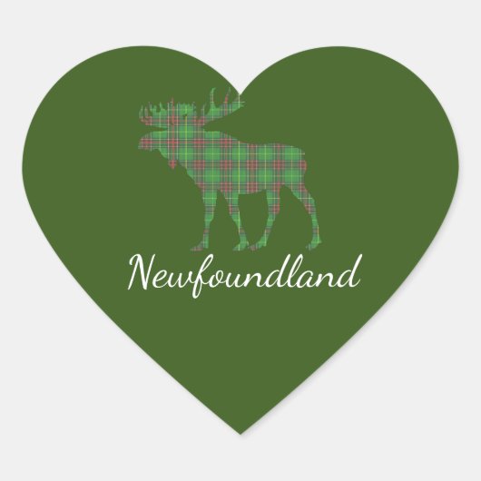 Cute Newfoundland Mase tartan sticker (Voorkant)