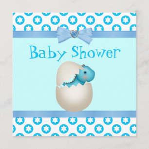 Cute Newly Hatched Baby Dinosaur Baby shower Kaart