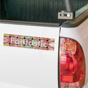 Cute Nice and Lovely Woven Design Bumpersticker