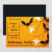 Cute Nice Halloween Party-uitnodiging Kaart (Voorkant / Achterkant)