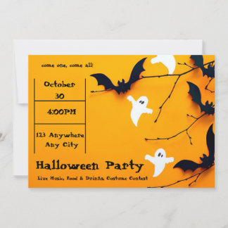 Cute Nice Halloween Party-uitnodiging Kaart