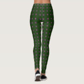 Cute Nice Lovely oerwoud Green polka-dot Leggings (Achterkant)
