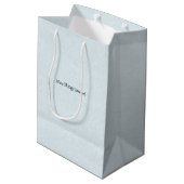 Cute Nice Things Inside Quote Blue Bag Medium Cadeauzakje (Achterkant Gekanteld)