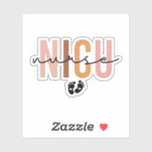 Cute Nicu Nurse Design, Cadeau for NICU Nurse Sticker (Vel)