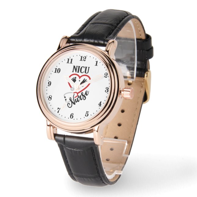 Cute NICU Nurse word art Horloge (Hoek)