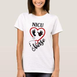 Cute NICU Nurse word art T-shirt