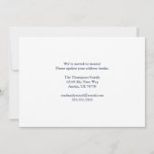 Cute Nieuw Huis Adreswijziging Teal Deur Verhuizen Aankondiging (Achterkant)