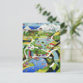 Cute  Nieuw-Zeeland Travel Briefkaart (Staand voorkant)