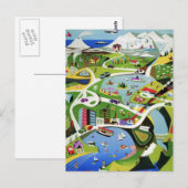 Cute  Nieuw-Zeeland Travel Briefkaart (Voorkant / Achterkant)