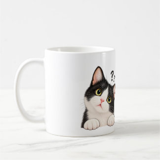 Cute Nieuwsgierige Tuxedo Kat Mok – Boki Day