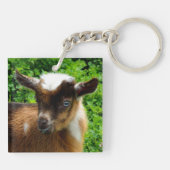 Cute Nigerian Dwarf Dairy Goat Kind Sleutelhanger (Achterkant)