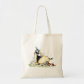 Cute Nigerian Dwarf Goat and Kinder Tote Bag (Voorkant)
