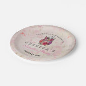 Cute Night Owl Birthday Slumber Party Papieren Bordje (Gekanteld)