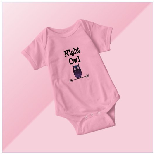 Cute Night Owl Bodysuit voor baby's