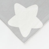 Cute Night Sky met aangepaste monogram en naam Fleece Deken (Hoek)