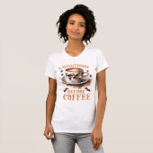 Cute Nightmare before Coffee Halloween T-shirt (Voorkant volledig)