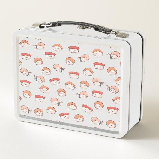 Cute Nigiri Sushi Seamless Pattern (Achterkant)