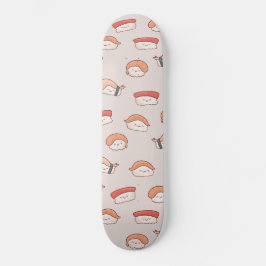 Cute Nigiri Sushi Seamless Pattern Persoonlijk Skateboard