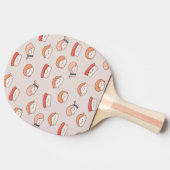 Cute Nigiri Sushi Seamless Pattern Tafeltennisbatje (Zijkant)