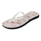 Cute Nigiri Sushi Seamless Pattern Teenslippers (Schuin)
