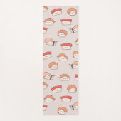 Cute Nigiri Sushi Seamless Pattern Yogamat (Voorkant)