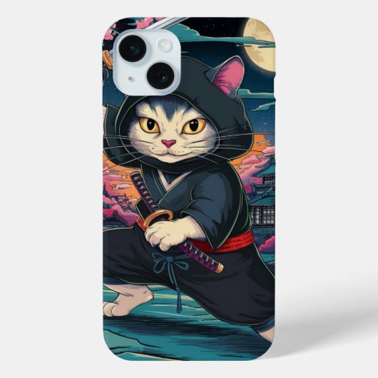 Cute Ninja Cat Case-Mate iPhone Case (Achterkant)