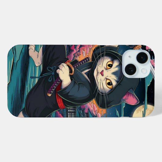 Cute Ninja Cat Case-Mate iPhone Case (Achterkant (horizontaal))