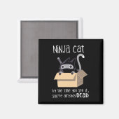 Cute Ninja Cat Magneet (Voorkant / Achterkant)