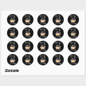 Cute Ninja Cat Ronde Sticker (Vel)